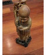VINTAGE ORIENTAL CARVED Soapstone Figure - $105.00