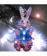 HAUNTED NECKLACE JEWELED RABBIT OF LUCK FORTUNE &amp; ASCENT HIGHEST LIGHT M... - $547.77