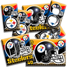 Pittsburgh Steelers Football Light Switch Outlet Plates Boys Room Man Cave Decor - £13.16 GBP+