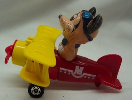 Vintage Walt Disney MICKEY MOUSE Airplane Plane Diecast Metal Toy  1980&#39;s - £11.66 GBP