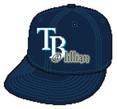 MLB ~ TAMPA Bay Rays CAP Cross Stitch Pattern - $3.95