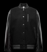 Nike Wool/Leather Destroyer Jacket FN3672-010 Women’s Size L - $139.99