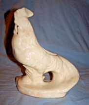 Vintage White Ceramic Rooster Planter-Unmarked - £11.17 GBP