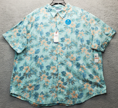 IZOD Hawaiian Shirt Mens 3XL Multi Floral Relaxed Fit Cool FX Button Up ... - £22.15 GBP