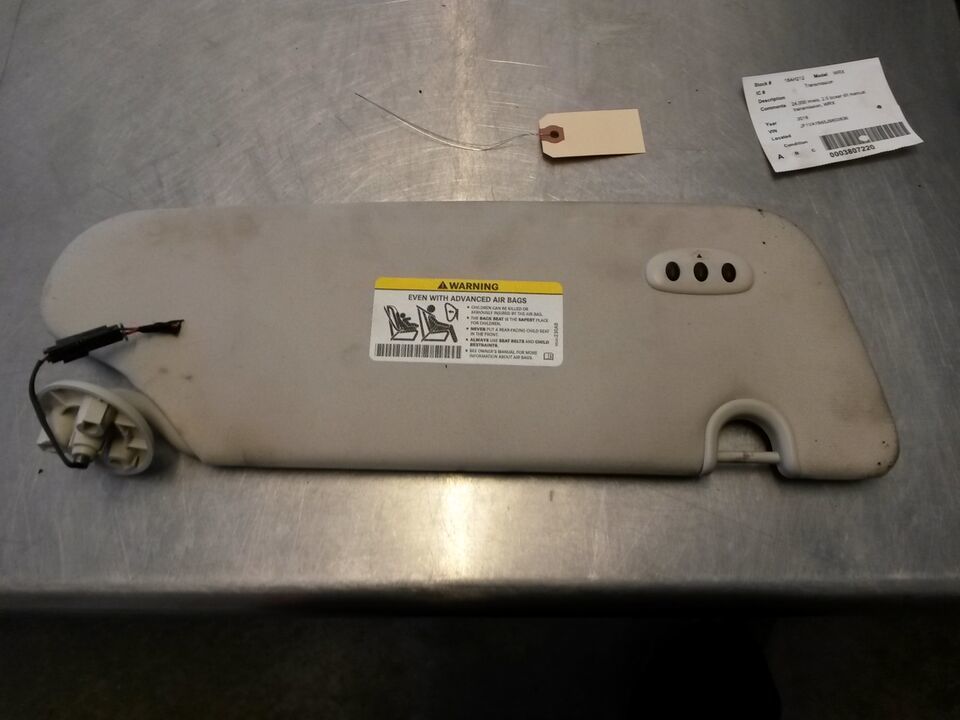 Driver Left Sun Visor For 17-18 Subaru WRX  2.0 - $32.22