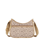 LeSportsac Latte Heart Leopard Brown Classic Hobo, Modern Abstract, Eart... - $122.54 CAD