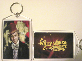 Willy Wonka &amp; the Chocolate Factory keychain Key Chain Gene Wilder Charlie RARE - £6.30 GBP