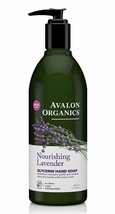 Avalon Organics Glycerin Hand Soap, Nourishing Lavender, 12 Oz - £18.37 GBP