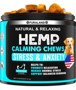 Anxiety &amp; Stress Relief Hemp Chews for Dogs - Calming &amp; Relaxing - 120 C... - $24.43 CAD