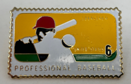 Vintage Professional Baseball 1869-1969 Stamp Metal Pin MLB - £3.38 GBP