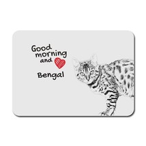 Bengal, A mouse pad with the image of a cat. Collection! - £7.98 GBP