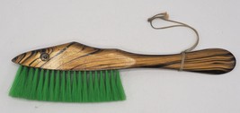 Vintage Bois Poignée Poils Chaussure Brosse Poisson Forme - $33.64