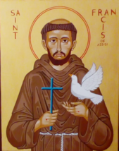 Catholic icon of Saint Francis of Assisi  - £154.73 GBP+