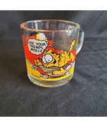 Vintage 1978 McDonald&#39;s GARFIELD Glass Mug &quot;Use Your Friends Wisely&quot; Jim... - $150.87 MXN