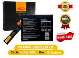 3 boxes X [Vitamax Doubleshot Royal Honey 100% Original 20 gram x 10 sachets] - £71.94 GBP