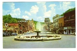 Crystal Water Fountain Postcard Hot Springs Arkansas 1959 - $7.92