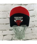 Chicago Bulls Vintage Beanie Cap Hat Black Red Cold Weather - £11.64 GBP