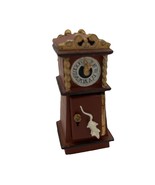 Vintage Painted Pewter Thimble Hickory Dickory Dock Clock - $26.05 CAD