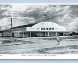 Sports Arena Camp Rucker Alabama AL B&amp;W WWII Chrome Postcard P3 - $9.85
