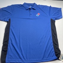 Dominos Pizza Gear Shirt Men Sz XL Black Blue Short Sleeve Polo Employee - $18.50