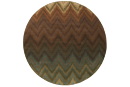 Oriental Weavers Hudson 3458A 8&#39; Round  Round - Brown/ Multi-Polypropylene - £308.58 GBP