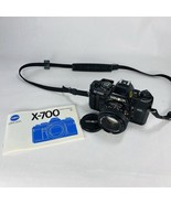Minolta X-700 35mm SLR Film Camera &amp; 50mm Lens - Shutter Works! New Batt... - $139.99