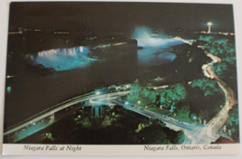 Niagara Falls at Night Ontario Canada Vintage Postcard - £6.05 GBP
