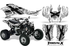 CAN-AM DS450 GRAPHICS KIT CREATORX DECALS STICKERS TRIBALX WHITE-WHITE - $174.55