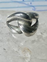 Love Knot ring knot band size 7 sterling silver women girls - $28.71