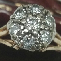 Antique Vintage Estate 14kt Yellow Gold  .68cttw  Diamond  Ring , Circa1930's - $1,350.00