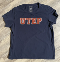 UTEP Miners T Shirt Womens Size XL Campus Couture El Paso Texas Sparkle Glitter - £9.87 GBP