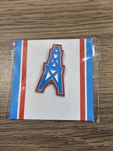 Houston Oilers 1990s Oil Derrick Blue and Red Hat Pin Lapel Tennessee Ti... - $7.69