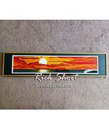 Original Acrylic Seascape Sunset Painting Sunset over the pacific ocean ... - $450.00