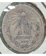 1907 Mexico Un Peso 10 centavos .800 Silver Coin  - $15.01 CAD