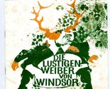 Die Lustigen Wieber von Windsor Merry Wives of Windsor Program 1966 Weis... - £17.41 GBP
