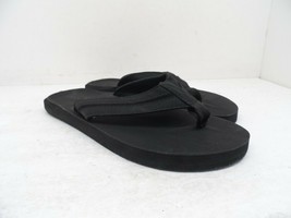 Seven Men&#39;s Flip Flops Sandals Black/Black Size 8M - £16.76 GBP