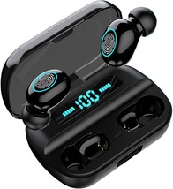 Wireless Earbuds Bluetooth 5.1 in-Ear Earphones with Microphone (Black) - £19.38 GBP