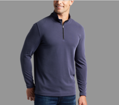 Awearness Kenneth Cole Slim Fit 1/4 Zip Sweater -size:M  colour: Navy - $37.39