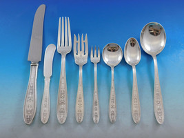 Wedgwood by International Sterling Silver Flatware Service Dinner 107 pcs N Mono - £5,664.20 GBP