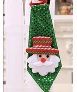 LED Tie, Tie with Light, Green Santa Tie, Christmas Tie, Christmas Glowi... - $3.00