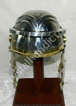 Roman Legionary Helmet Without Plume Deluxe Centurion Larp Helmet - $100.69