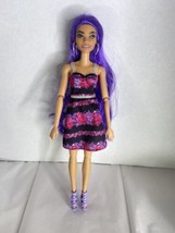 Mattel Barbie Extra Doll From Vanity Set Dress Shoes Long Purple Hair - £11.68 GBP