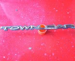1998-2002 Lincoln Town Car &quot;Town Car&quot; Side Fender  Emblem Gold/Black - £12.66 GBP