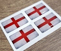 England grunge Poly Gel Dome Decal 3D stickers 4X   30mm x 18mm - £7.11 GBP