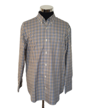 Duluth Trading Co Shirt Mens Large Button Front Multicolor Small Checks  - £17.01 GBP