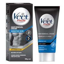 Veet Hair Removal Cream for Men, Sensitive Skin, 50g (Blue) - £9.54 GBP