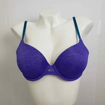 Victoria&#39;s Secret Perfect Shape Bra Purple Teal Underwire 36B - $40.05