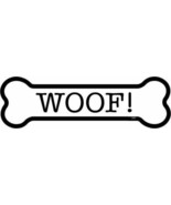 Woof Dog Bone Car Fridge Magnet  2&quot;x7&quot; Made in the USA Waterproof - £3.94 GBP