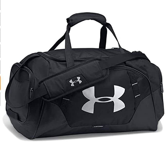 New Under Armor Adult Undeniable 3.0 Duffle Bag Gym , Black/Silver Medium