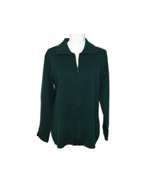 Talbots Womens Black Wool Long Sleeve Full Zip Cardigan Sweater Sz Large... - £23.62 GBP